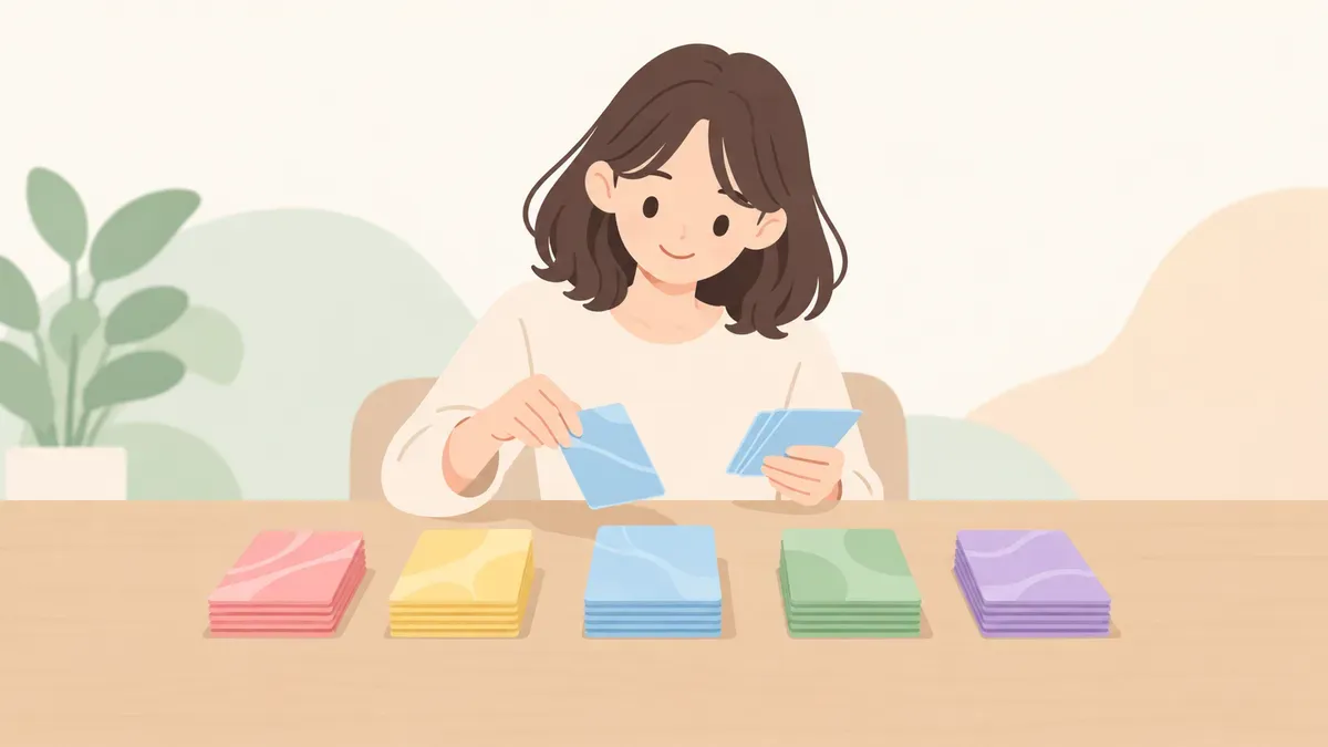 仕訳の論点を5つの束に分けて整理するイメージ